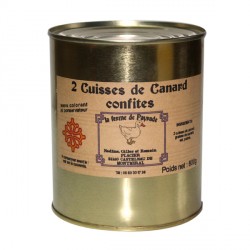 2 cuisses de canard confites 800g