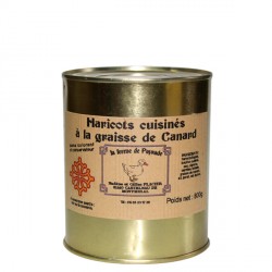 Haricots cuisinés à la graisse de canard 800g